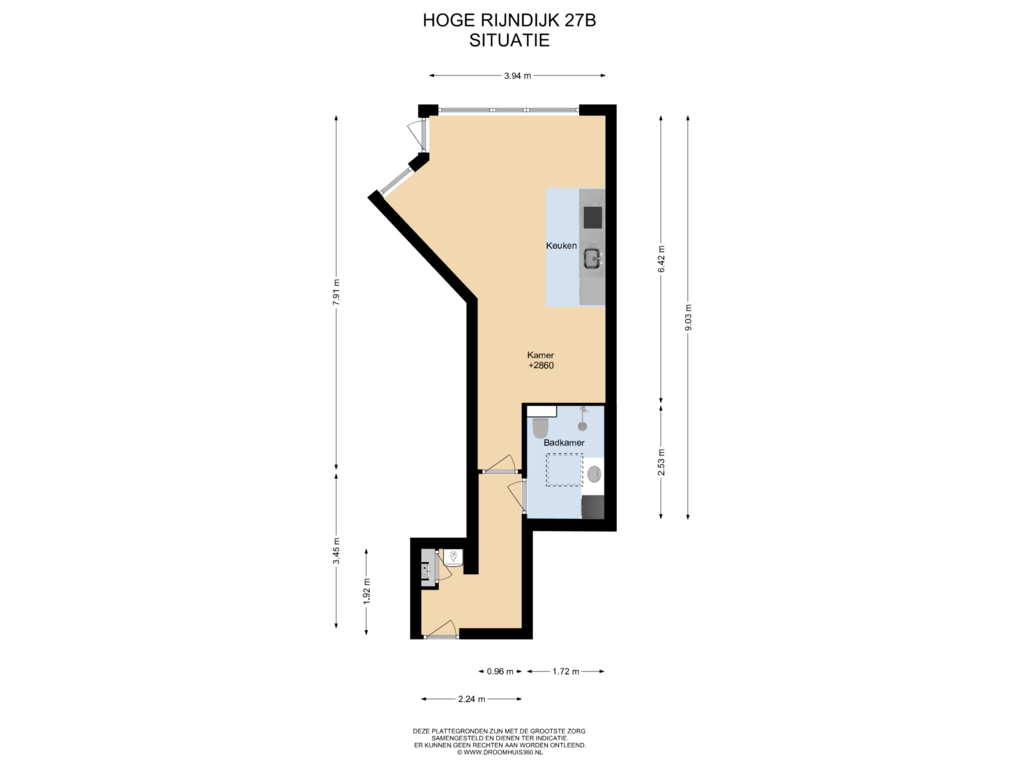 Bekijk plattegrond van Begane Grond van Hoge Rijndijk 27-B