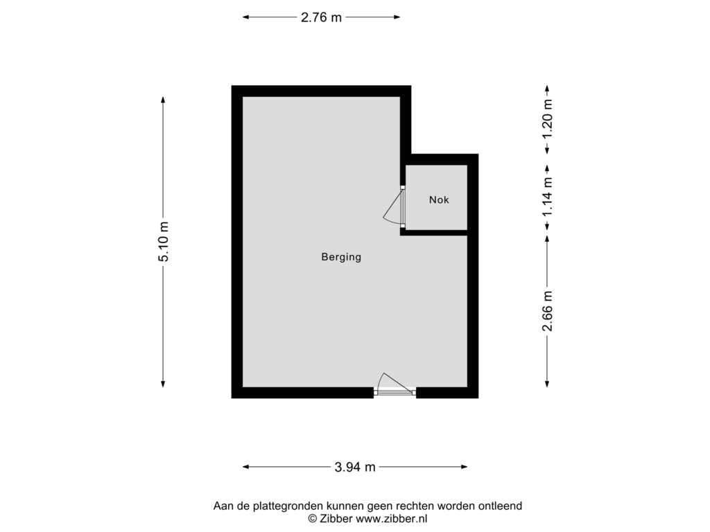 Bekijk plattegrond van Berging van Adelbert van Scharnlaan H 27