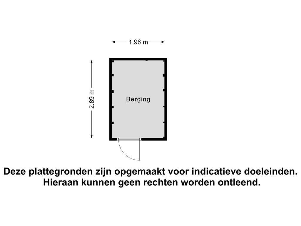 Bekijk plattegrond van Berging van Bilderdijkstraat 23