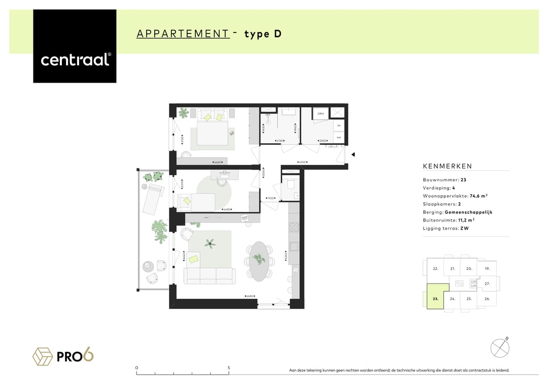 Foto 2 van Centraal - Type D (Bwnr. 23) (Bouwnr. 23)