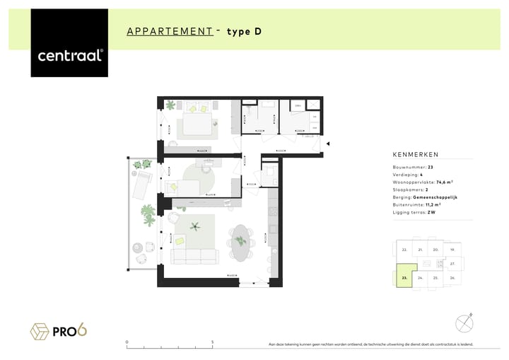 Foto 2 van Centraal - Type D (Bwnr. 23) (Bouwnr. 23)