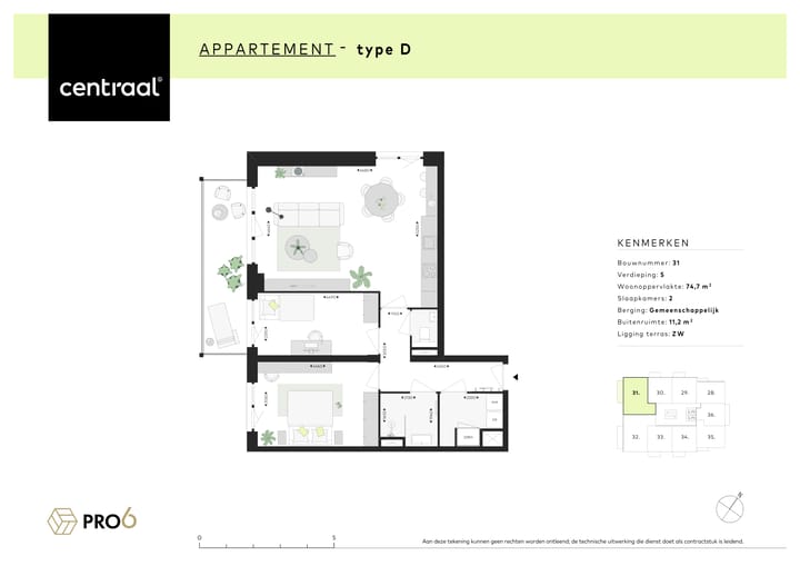Foto 3 van Centraal - Type D (Bwnr. 5) (Bouwnr. 5)