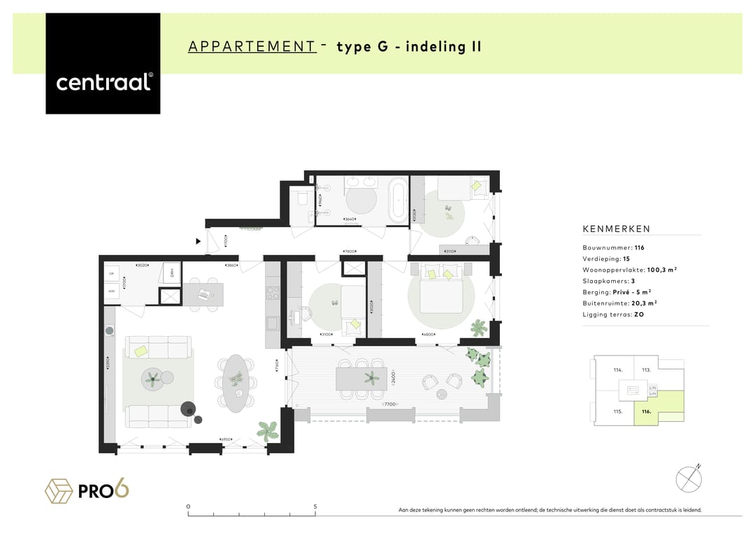 Foto 2 van Centraal - Type G (Bwnr. 116) (Bouwnr. 116)