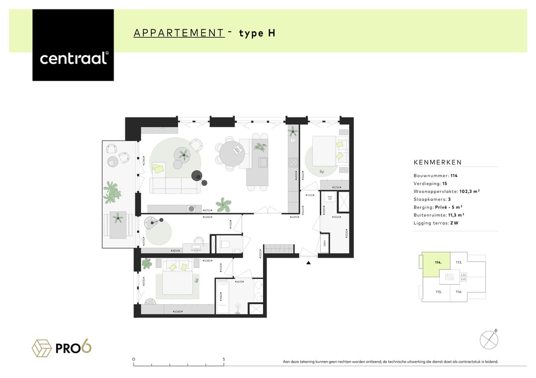 Foto 2 van Centraal - Type H (Bwnr. 114) (Bouwnr. 114)