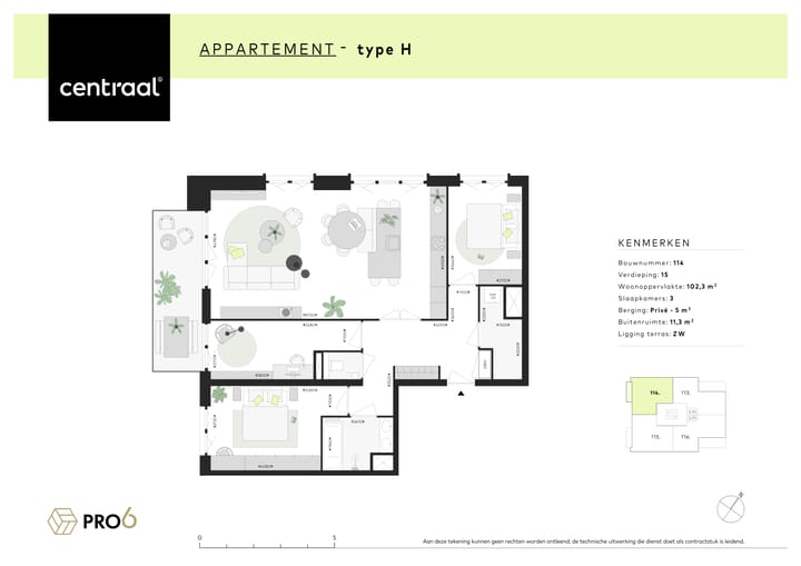 Foto 2 van Centraal - Type H (Bwnr. 114) (Bouwnr. 114)