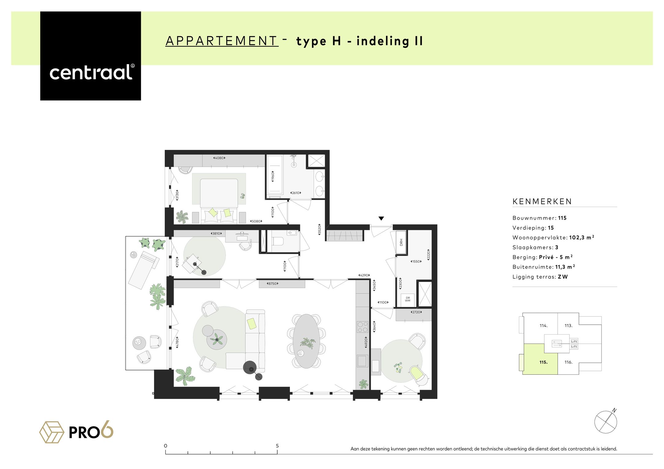 Photo 3 of Centraal - Type H (Bwnr. 115) (Bouwnr. 115)