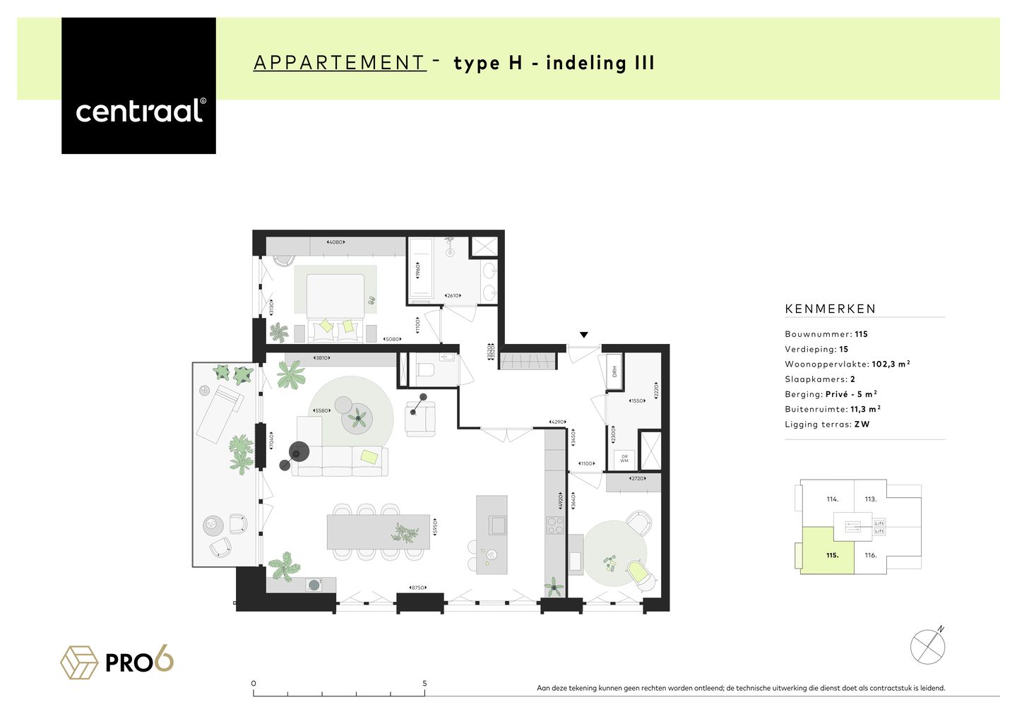 Photo 4 of Centraal - Type H (Bwnr. 115) (Bouwnr. 115)