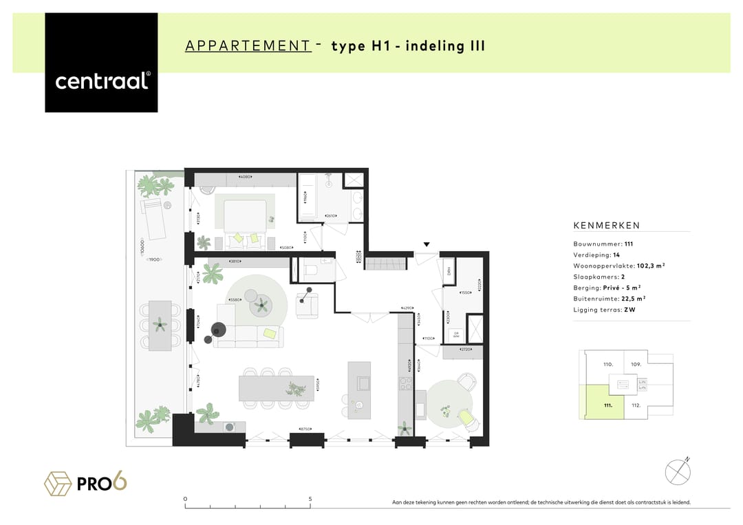 Foto 8 van Centraal - Type H (Bwnr. 111) (Bouwnr. 111)