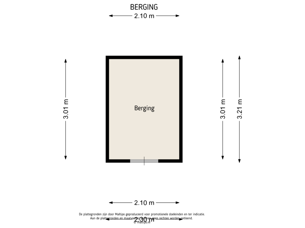 View floorplan of Berging of Heuvel 119