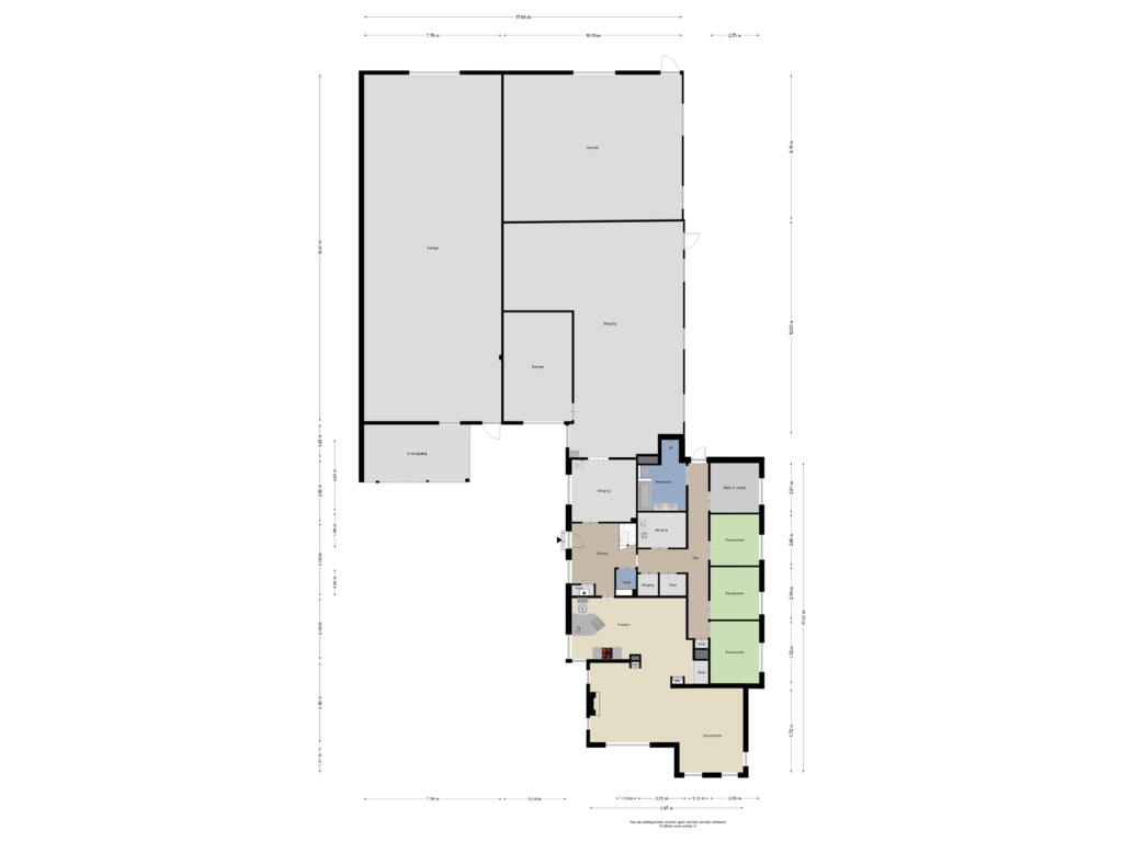 Bekijk plattegrond van Begane Grond van Compagnonsweg 18