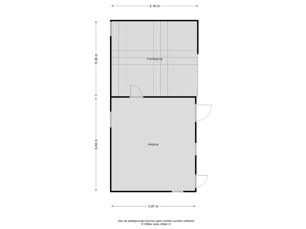 Bekijk plattegrond van Berging van Compagnonsweg 18