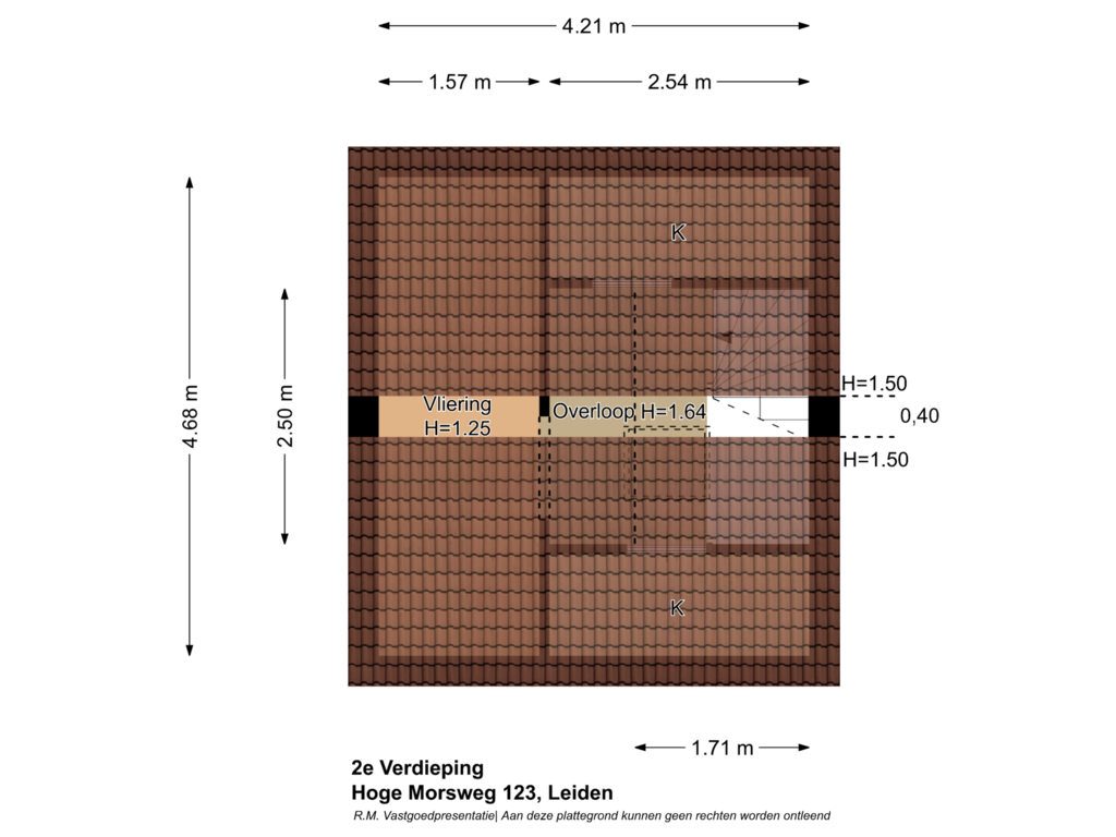 Bekijk plattegrond van 2e Verdieping van Hoge Morsweg 123