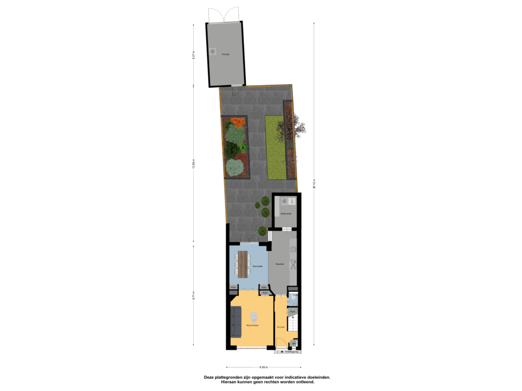 Bekijk plattegrond van Begane Grond Tuin van Bleekstraat 6