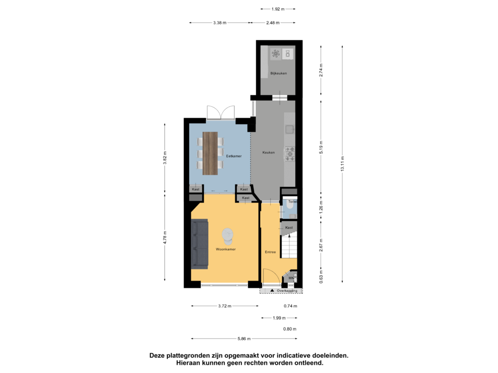 Bekijk plattegrond van Begane Grond van Bleekstraat 6