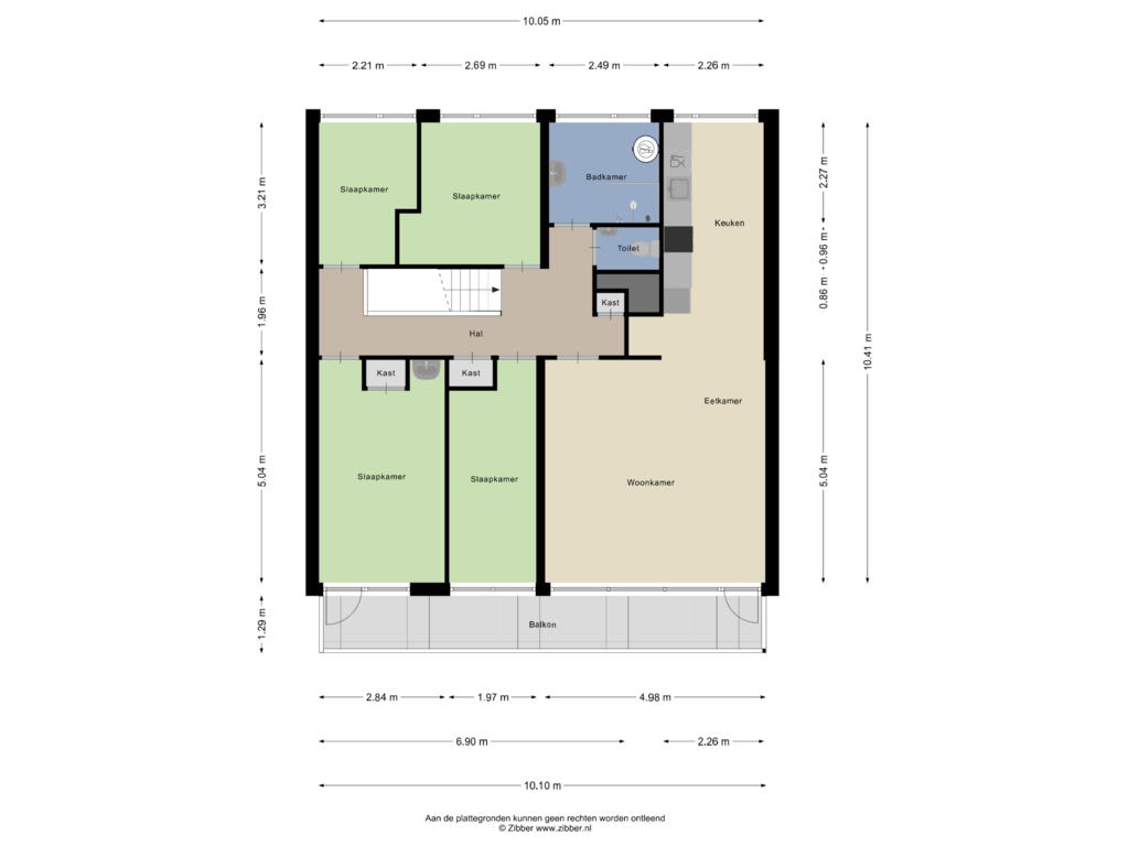 Bekijk plattegrond van Eerste Verdieping van Muzenlaan 210