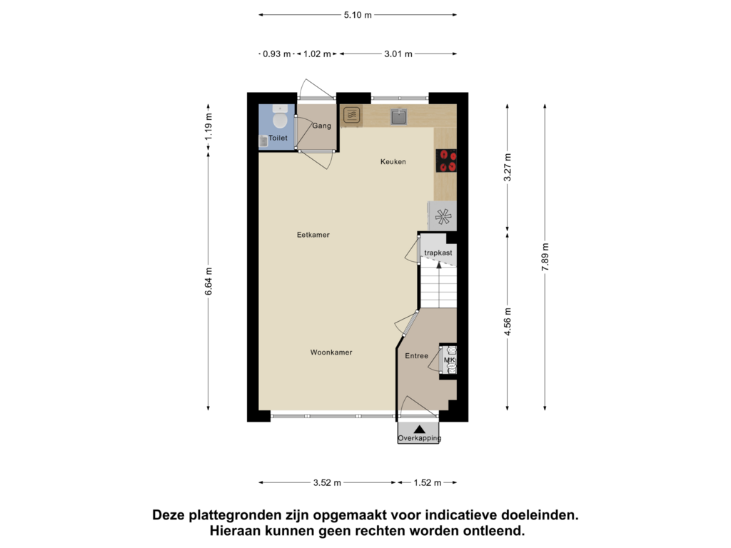 View floorplan of Begane Grond of G. van Balenstraat 17