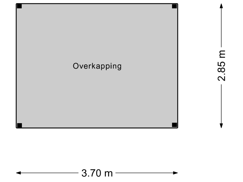 View floorplan of Overkapping of G. van Balenstraat 17