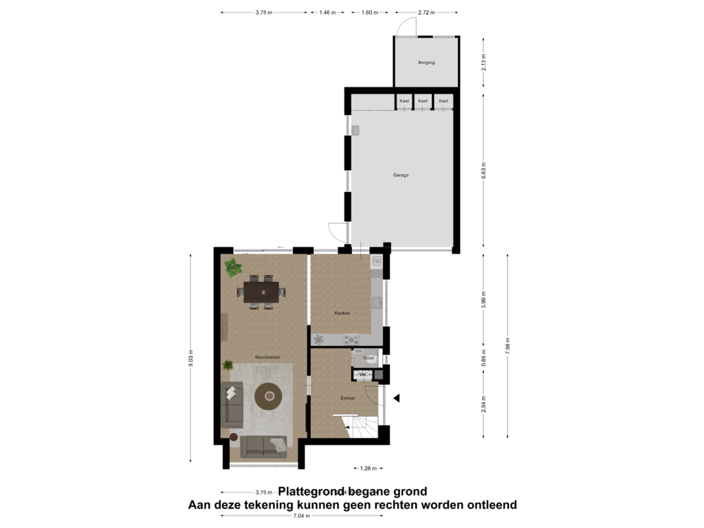 Bekijk plattegrond van Begane grond van Nieuwe Heilaarstraat 27