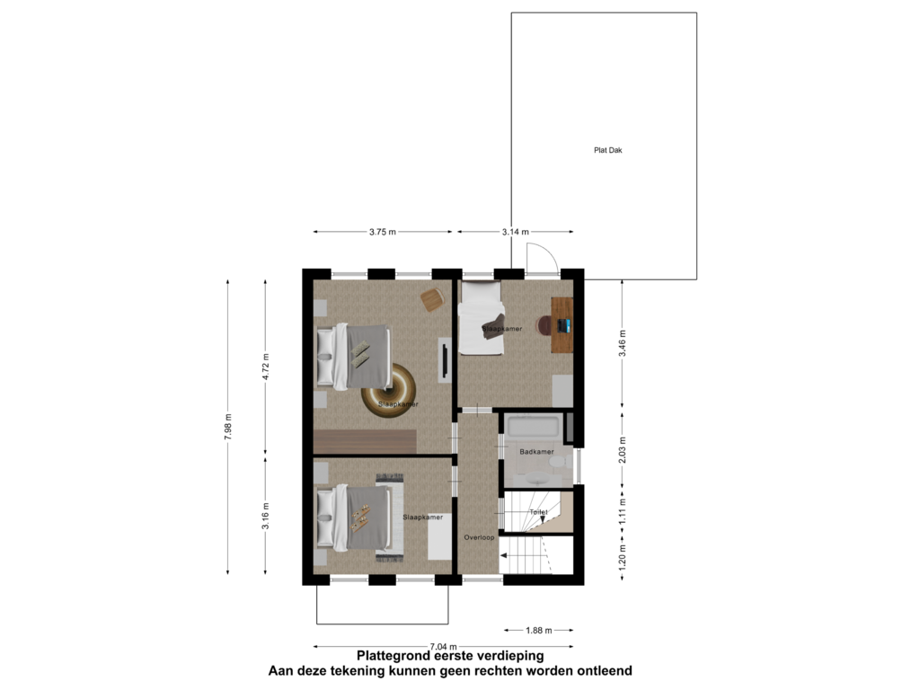 Bekijk plattegrond van Eerste verdieping van Nieuwe Heilaarstraat 27