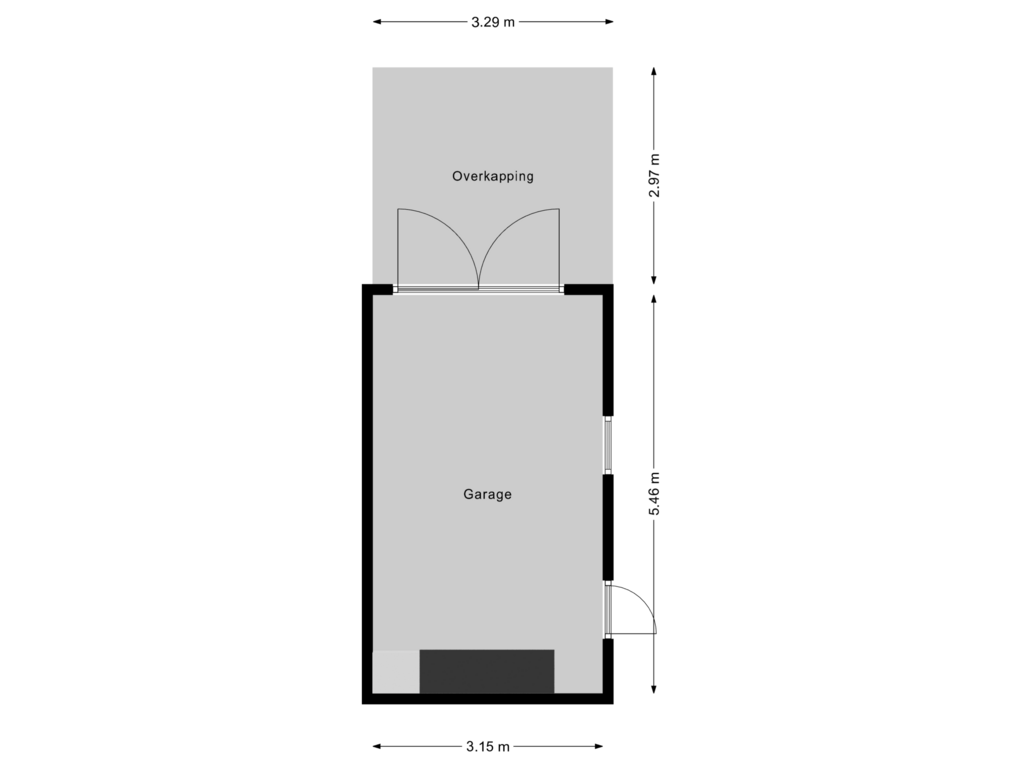 Bekijk plattegrond van Garage van Grasklokje 2