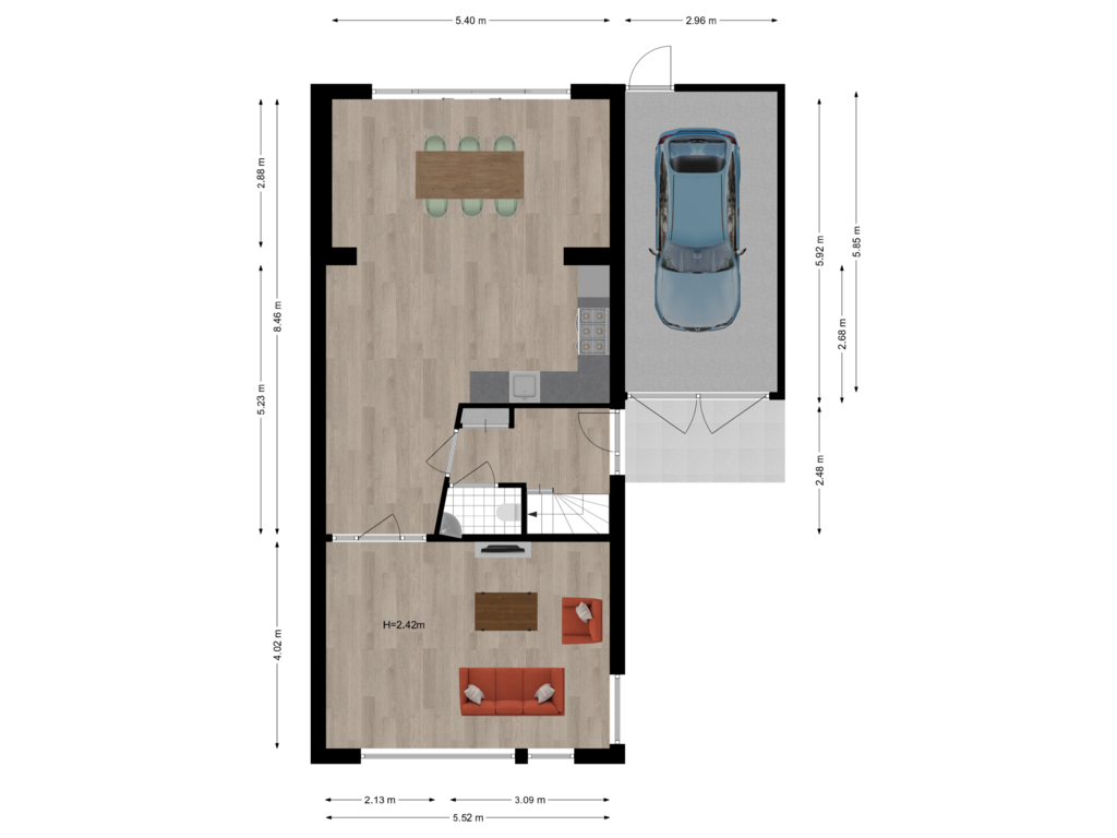 Bekijk plattegrond van Begane grond van Pimpernel 6