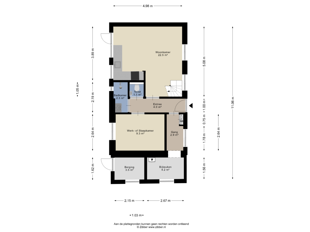 Bekijk plattegrond van Begane Grond van Schoolstraat 4