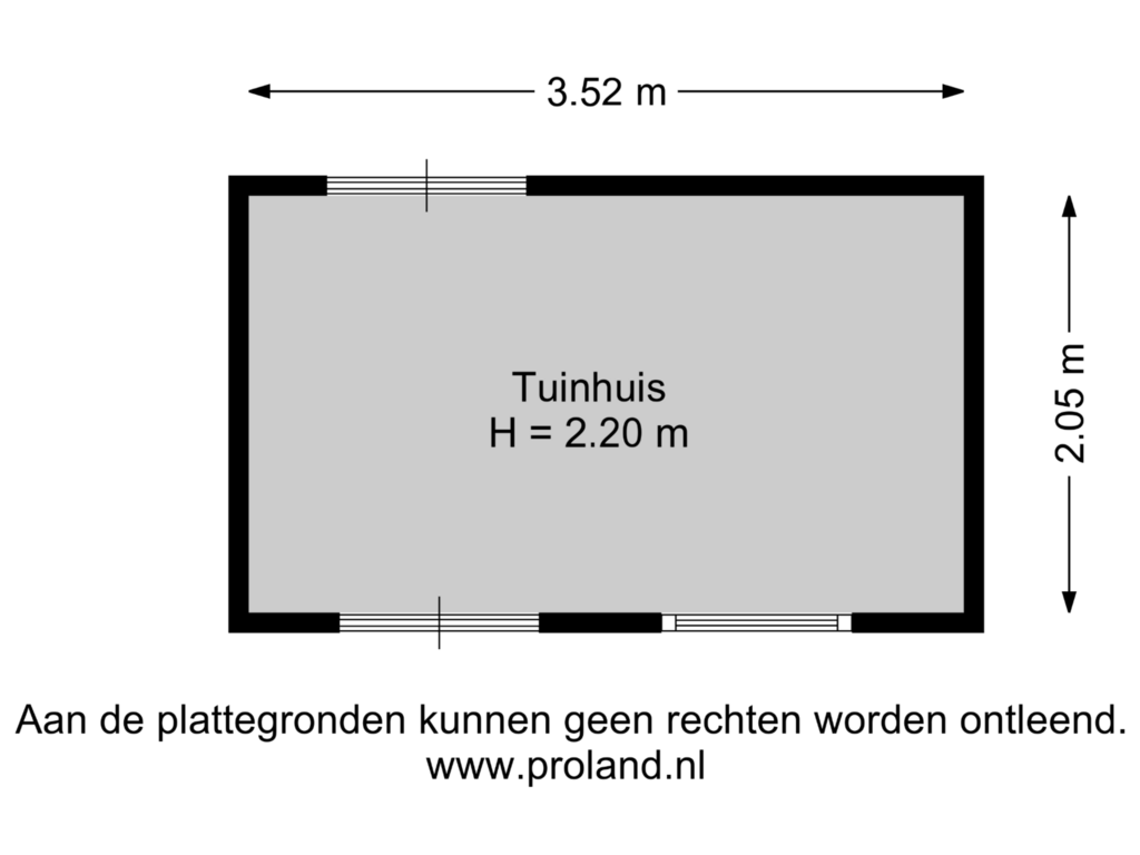 Bekijk plattegrond van Tuinhuis van de Bourbonstraat 6