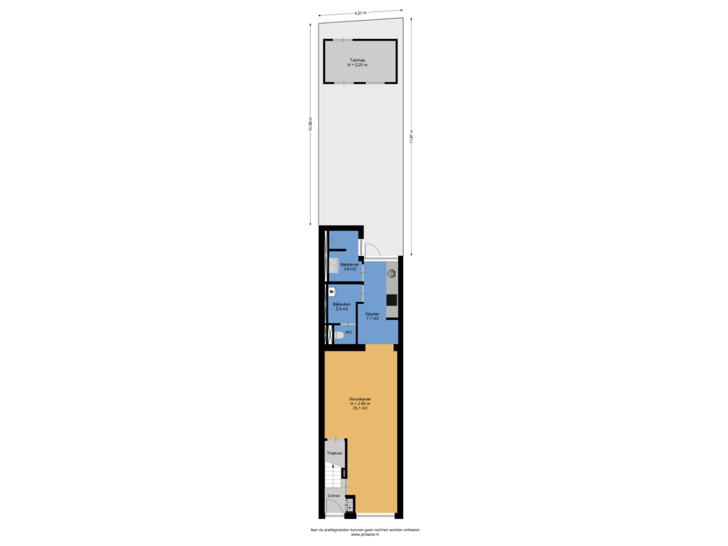 Bekijk plattegrond van Begane Grond Met Kavel van de Bourbonstraat 6