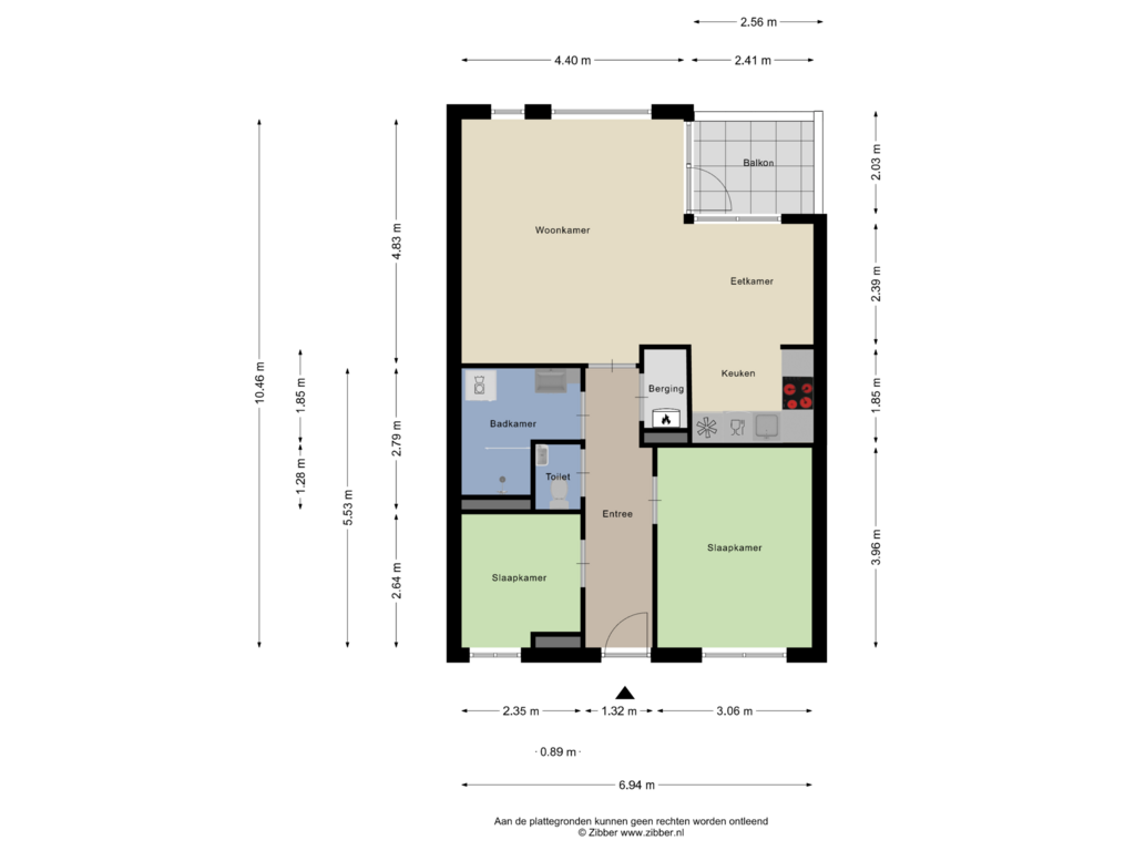 View floorplan of Appartement of Paardenhei 65