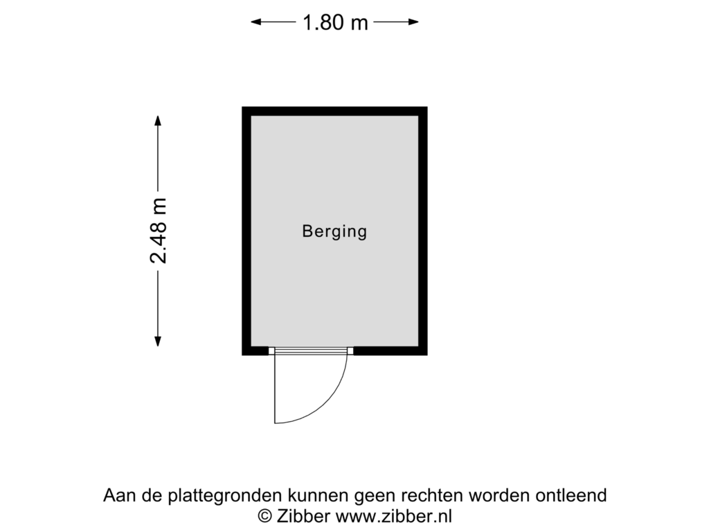 View floorplan of Berging of Paardenhei 65