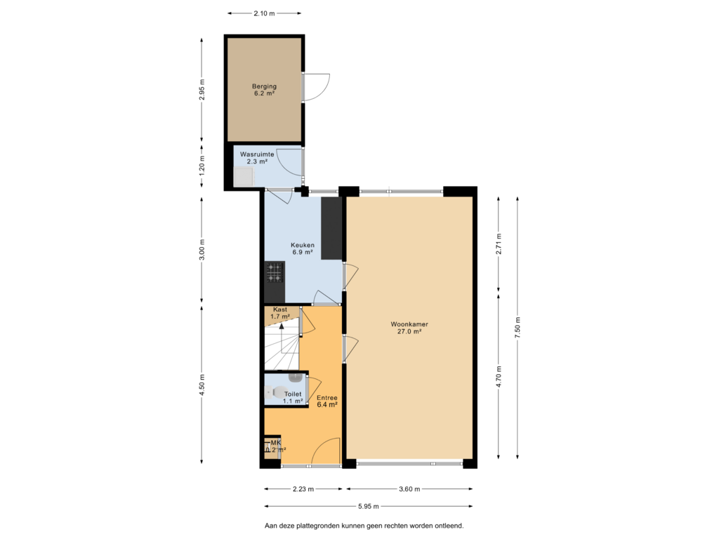 Bekijk plattegrond van Begane grond van Reafinne 21