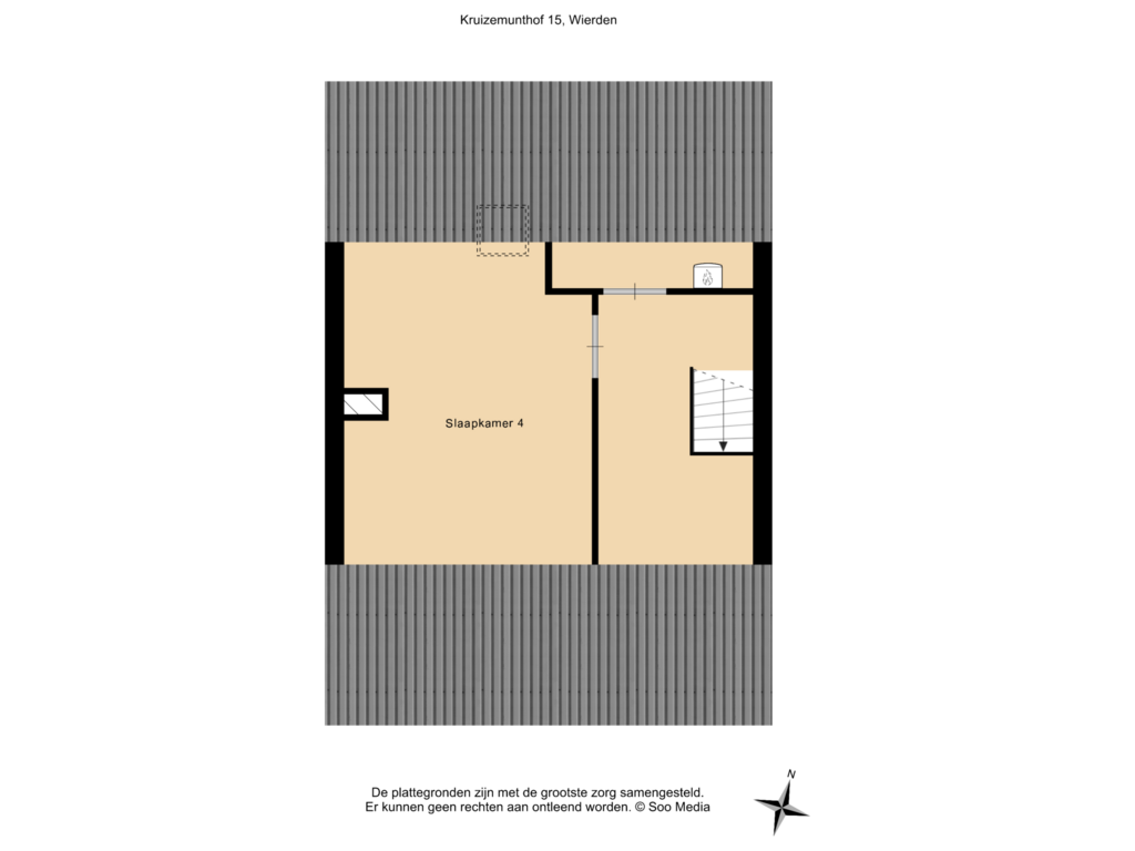 Bekijk plattegrond van 2e Verdieping van Kruizemunthof 15