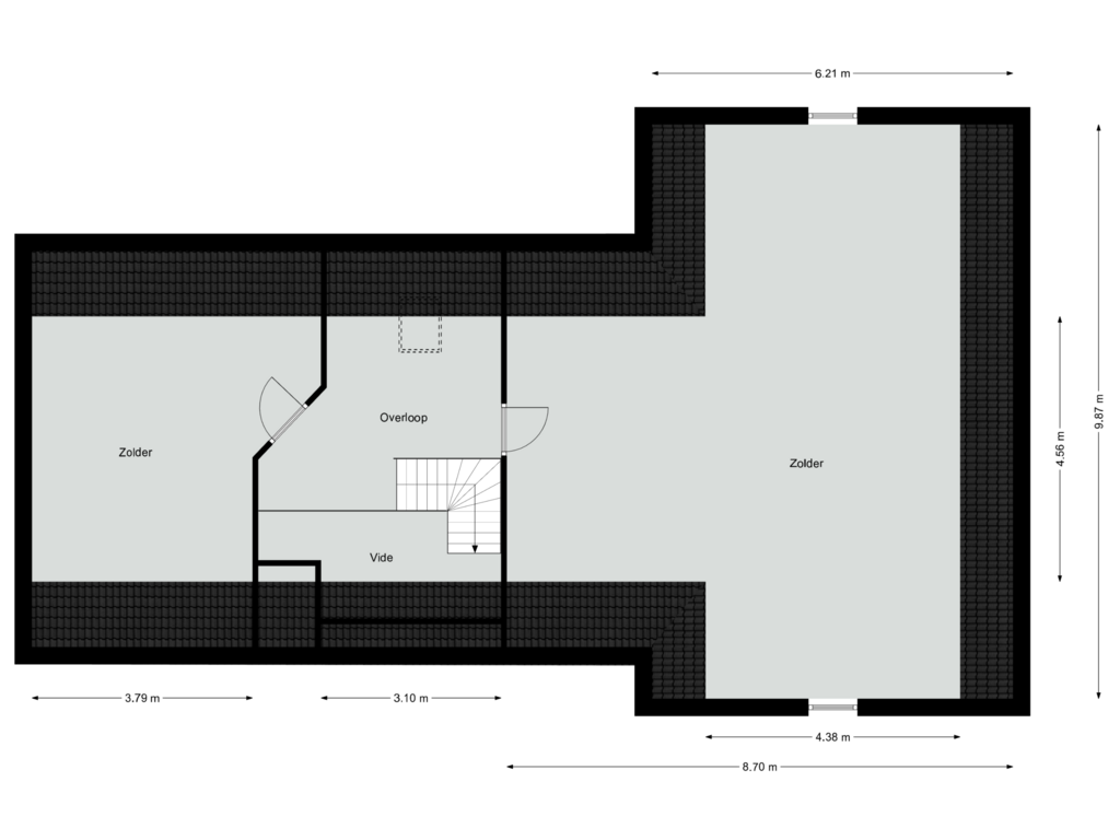 Bekijk plattegrond van Eerste verdieping van Roskam 1