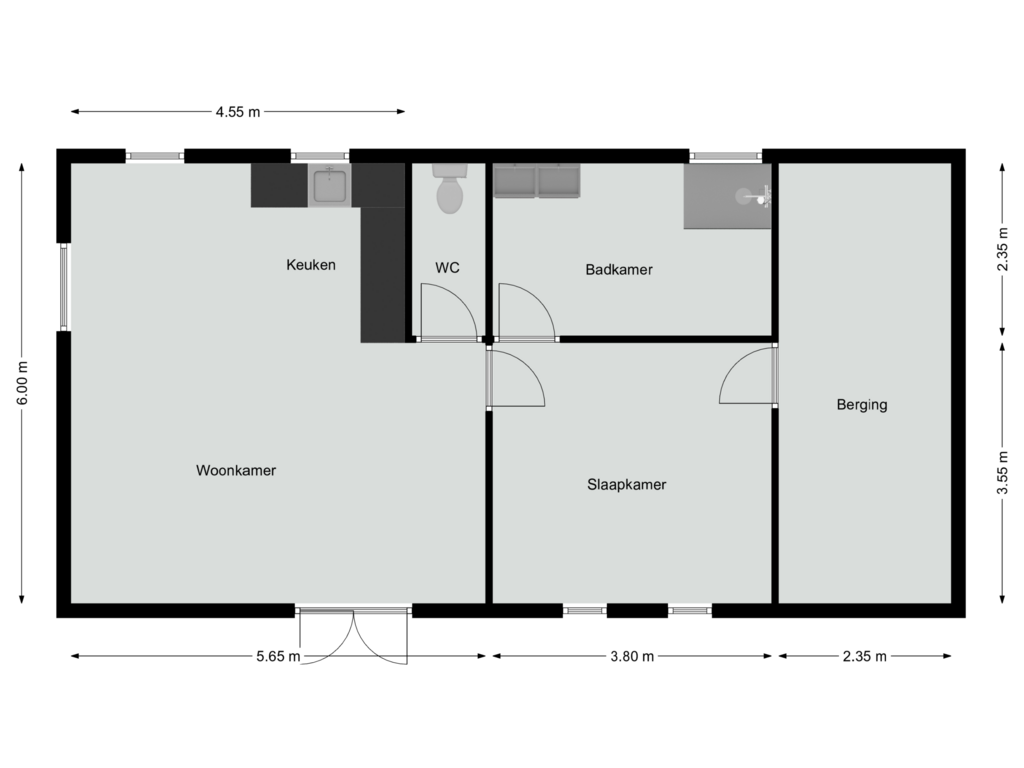 Bekijk plattegrond van Chalet van Roskam 1