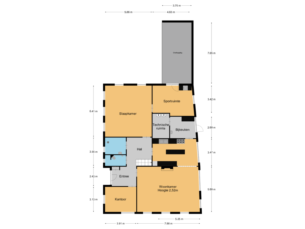 Bekijk plattegrond van Begane grond van Zuidereind 13