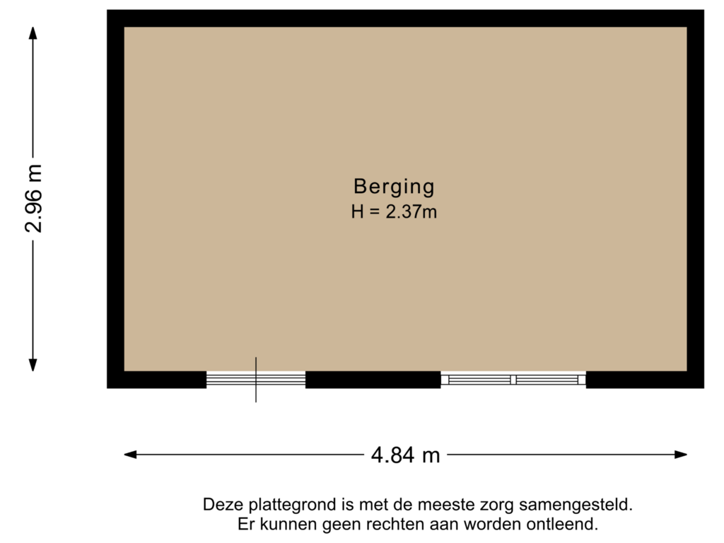 View floorplan of Berging of Strobloempad 6