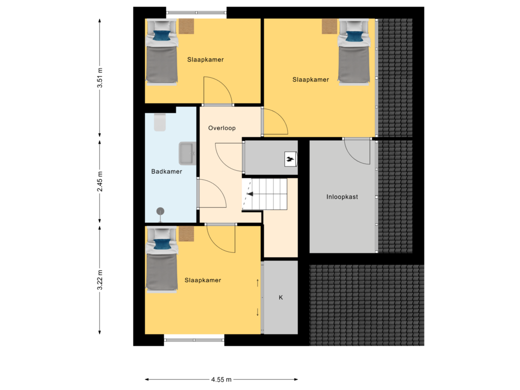 Bekijk plattegrond van 1e Verdieping van Erve In 't Veld 24