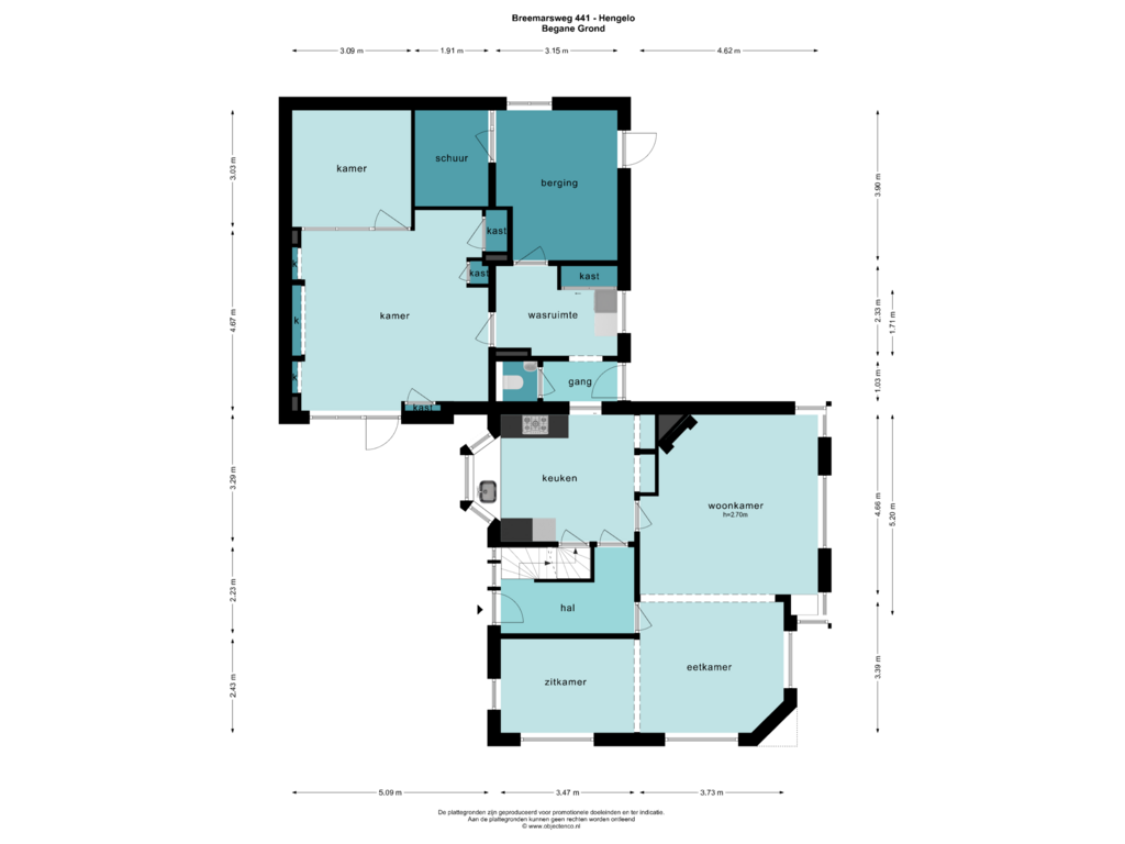 Bekijk plattegrond van Begane Grond van Breemarsweg 441