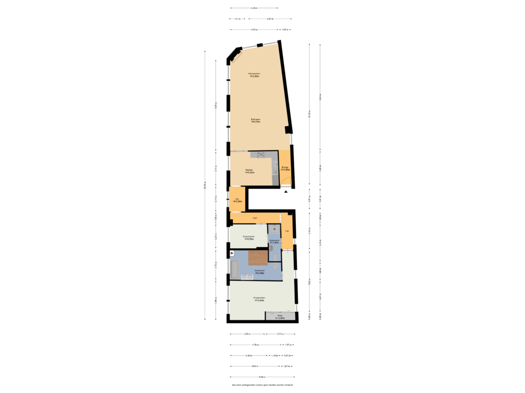 View floorplan of Appartement of Sint Josephstraat 2-A