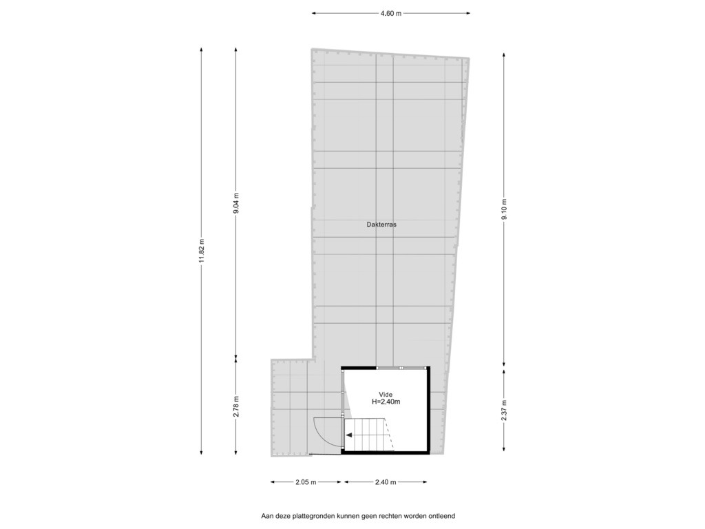 View floorplan of Dakterras of Sint Josephstraat 2-A