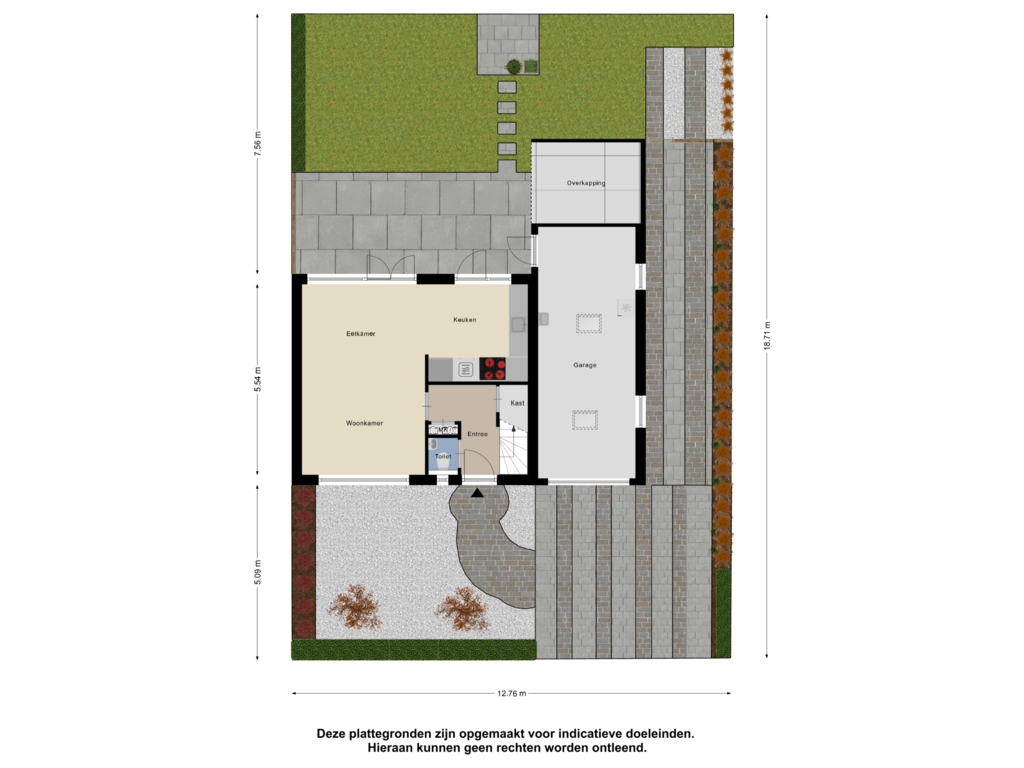 Bekijk plattegrond van Begane Grond_tuin van Bekkumerstraat 5