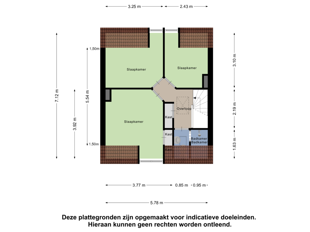 View floorplan of Eerste Verdieping of Schuitvlotstraat 16