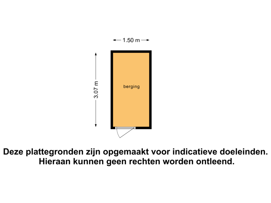 View floorplan of Berging of Frederik van Eedenplaats 67