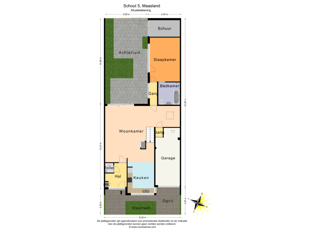 Bekijk plattegrond van Situatietekening van Schout 5