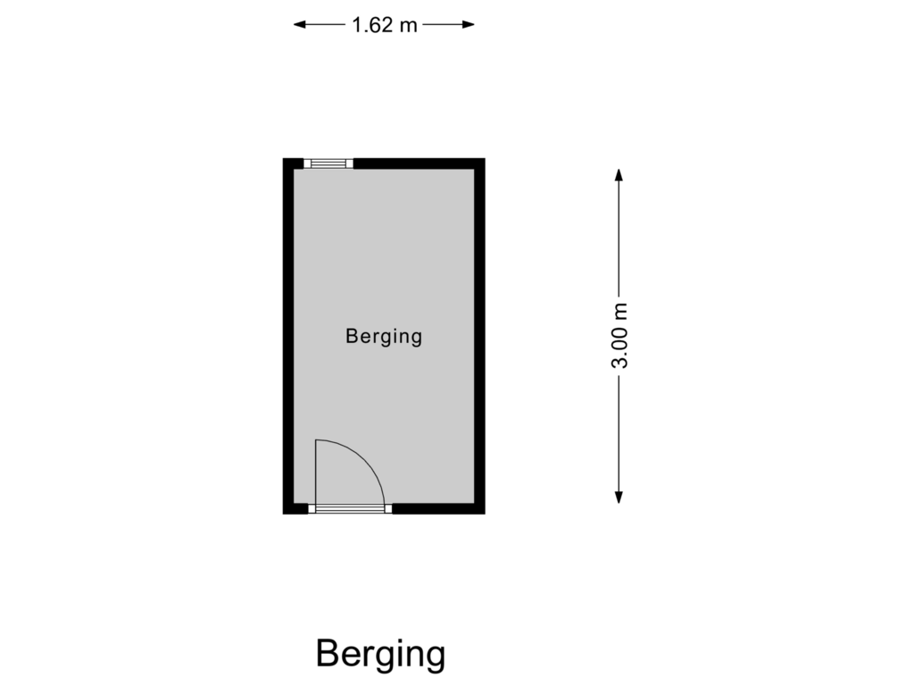 Bekijk plattegrond van Berging van Westrak 46