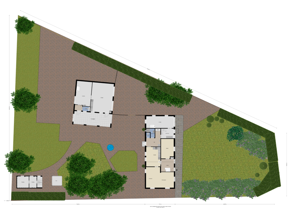 View floorplan of Begane grond_Tuin of Langenboomseweg 70