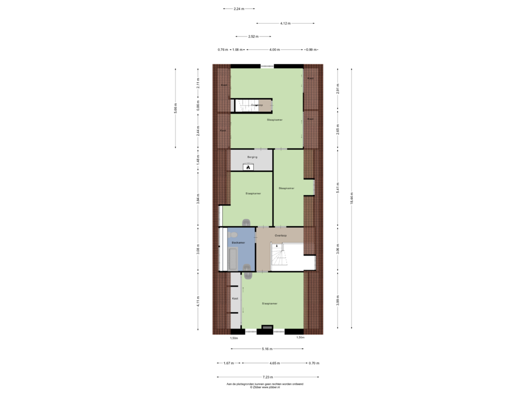 View floorplan of Eerste verdieping of Langenboomseweg 70