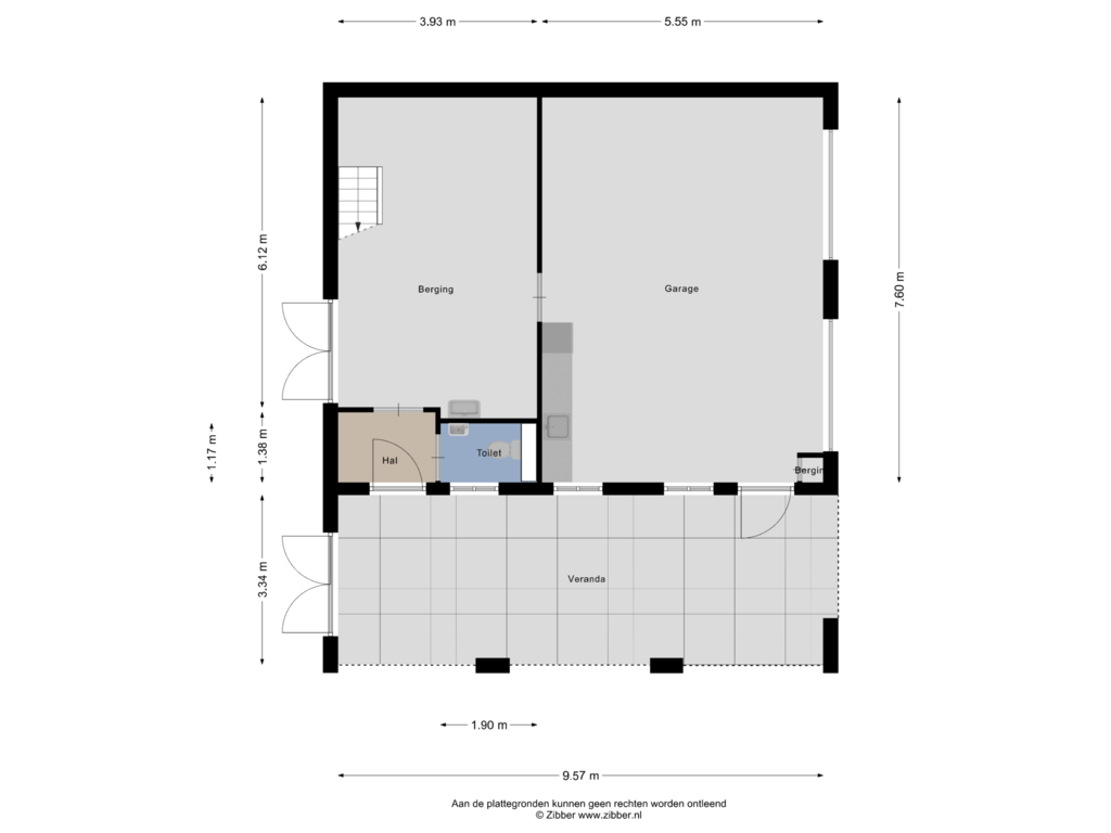 View floorplan of Garage of Langenboomseweg 70