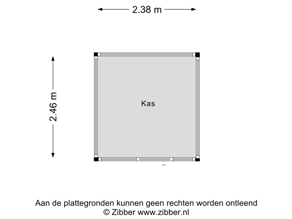 View floorplan of Kas of Langenboomseweg 70