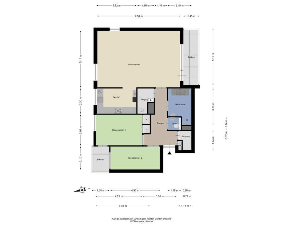 Bekijk plattegrond van Appartement van Cauberg 58